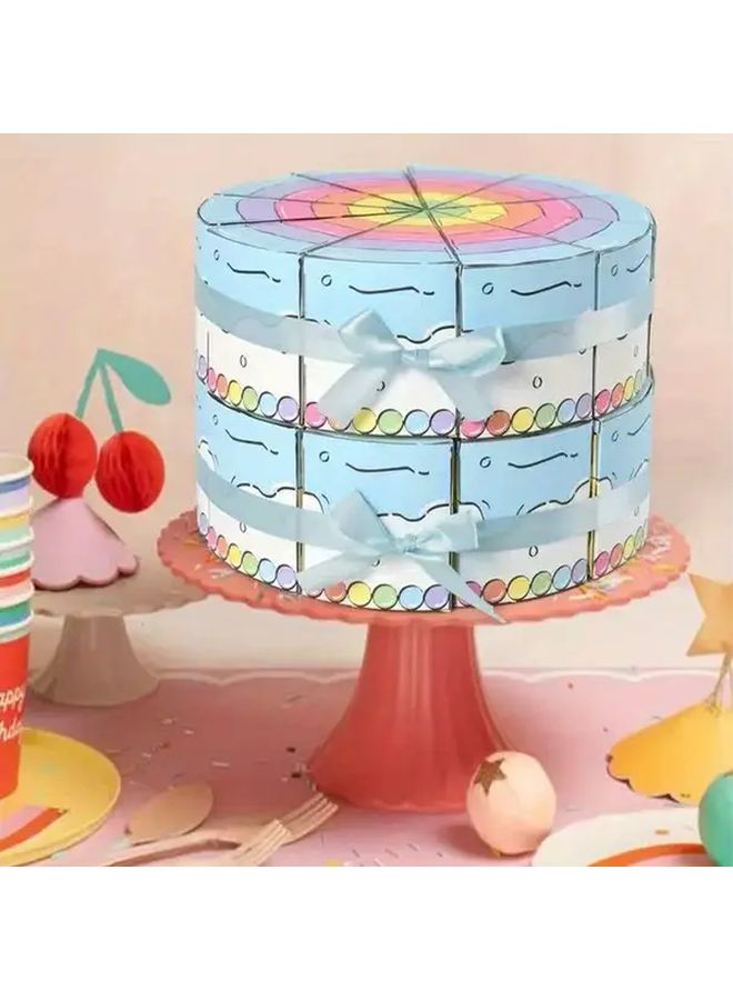 Pink Triangle Cake Gift Box 20pcs High End Creative Paper Box With Ribbon For Birthdays Weddings - Image 5
